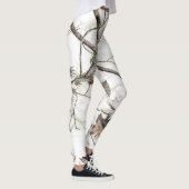 冬のカムフラージュの木の許可のレギンス レギンス (右)