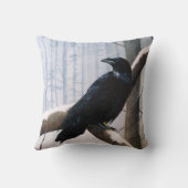 冬のカラスの森 クッション (裏面)