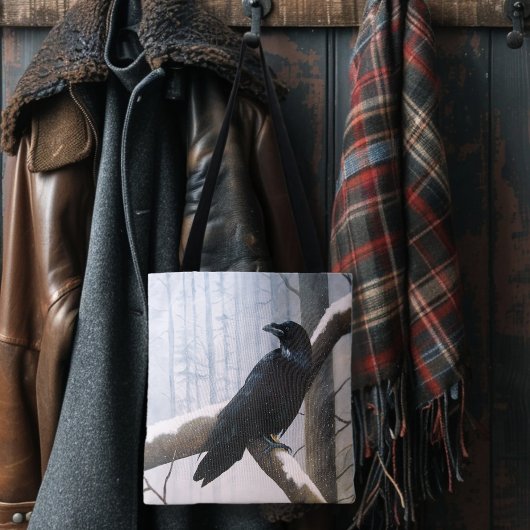 冬のカラスの森 トートバッグ