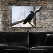 冬のカラスの森 ポスター