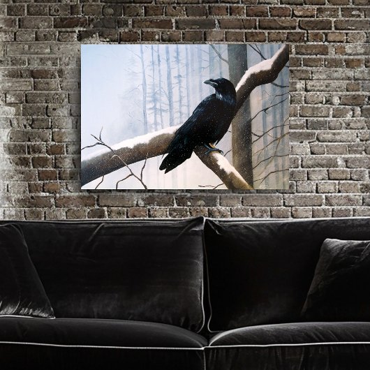 冬のカラスの森 ポスター