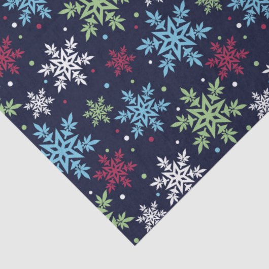 冬のカラフル雪 薄葉紙 (詳細)