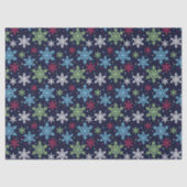 冬のカラフル雪 薄葉紙 (正面)