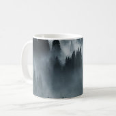 冬のカルパス人:日の出の山の風景 コーヒーマグカップ (正面左)