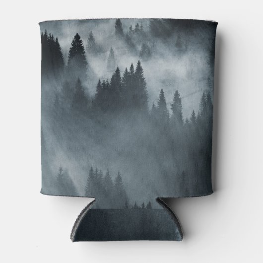 冬のカルパス人：日の出の山の風景 缶クーラー (正面)