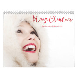 冬のカレンダーのクリスマスの挨拶2025 カレンダー