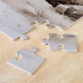 冬のカントリーレッドバーン ジグソーパズル (側面)