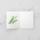 冬のカーディナルズの挨拶カード シーズンカード (内部)