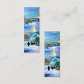 冬のカーニバルブックマーク スキニー名刺 (正面/裏面)