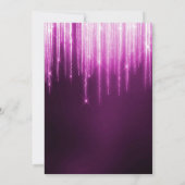 冬のガラスのバウブルと雪の結晶クリスマスディナー 招待状 (裏面)