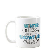 冬のキスとスノーフレークのウィズウィンターホリデー