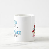 冬のキスとスノーフレークの願い コーヒーマグカップ (中央)