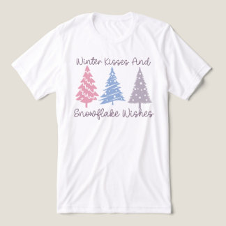 冬のキスとスノーフレークの願い トライブレンドＴシャツ