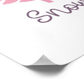 冬のキスとスノーフレークの願い ポスター (角)