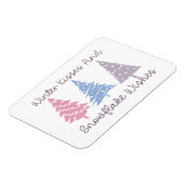 冬のキスとスノーフレークの願い マグネット (左側)