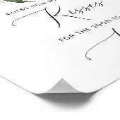 冬のキスブライダルシャワーゲームポスター ポスター (角)