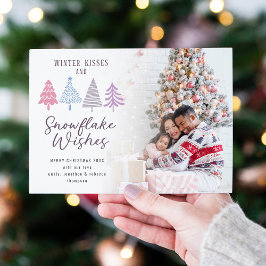 冬のキス引用文ツリー写真メリークリスマス