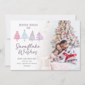 冬のキス引用文ツリー写真メリークリスマス (正面)