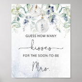 冬のキス数当てゲーム ウェディングシャワーパーティー ポスター (正面)