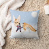 冬のキツネインニットセーター装飾用クッション クッション (ブランケット)