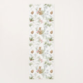 冬のキツネウッドランドフォレストカワイイ ヨガマット (裏面)