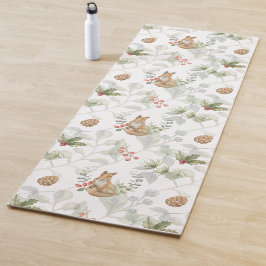 冬のキツネウッドランドフォレストカワイイ ヨガマット