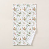 冬のキツネウッドランド森林かわいいバスタオオルセット バスタオルセット (ハンドタオル)