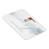 冬のキツネクリスマスホリデーズファミリーネームラブ マグネット (右側)