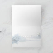 冬のキツネスクリプトラブファミリーネームクリスマス シーズンカード (内部)