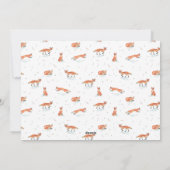 冬のキツネホリデーフォトカード シーズンカード (裏面)