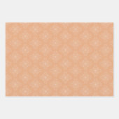 冬のキツネラッピング紙フラットシートセット3 ラッピングペーパーシート (正面3)