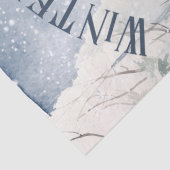 冬のキツネ水の色の冬魔法 薄葉紙 (詳細)