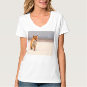 冬のキツネ11 Tシャツ (正面)