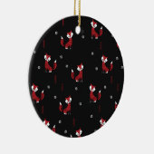 冬のキツネ セラミックオーナメント (右)