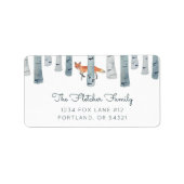 冬のキツネ ラベル (正面)