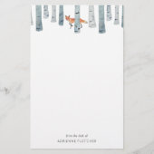 冬のキツネ 便箋 (正面)