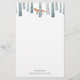 冬のキツネ 便箋
