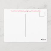 冬のキツネ（1904年）ブルーノ・リジェフォス ポストカード (裏面)