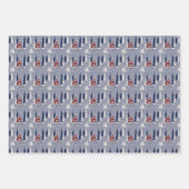 冬のキャビンのラッピング紙セット3枚 ラッピングペーパーシート (正面2)