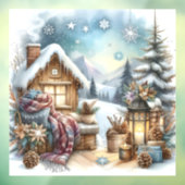 冬のキャビン窓にしがみつく ウィンドウサイン (シート3)