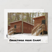 冬のキャビン・ロー！ ポストカード (正面/裏面)