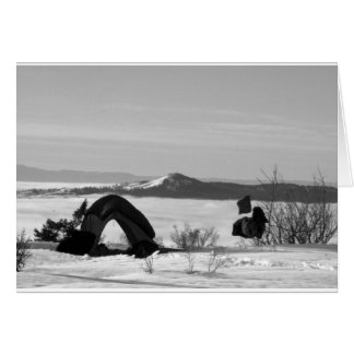 冬のキャンプ: 雲の上