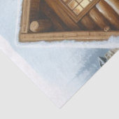 冬のキリストの小屋と鹿 薄葉紙 (詳細)