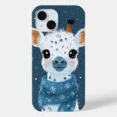 冬のキリン チャーム iPhone / iPad カー Case-Mate iPhoneケース (裏面)