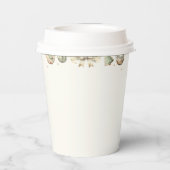 冬のギンガーブレッドクリスマスサンタベビーシャワー 紙コップ (裏面)