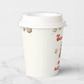 冬のギンガーブレッドクリスマスサンタベビーシャワー 紙コップ (右)