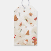 冬のギンガーブレッドハウスクリスマス1st誕生日 ギフトタグ (裏面)