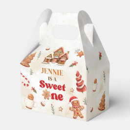 冬のギンガーブレッドハウスクリスマス1st誕生日 フェイバーボックス