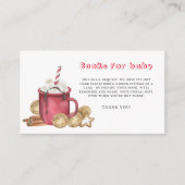 冬のクッキーとココアの本ベビーチケット エンクロージャーカード (正面)