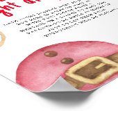 冬のクッキー赤ちゃんシャワー深夜おむつ ポスター (角)